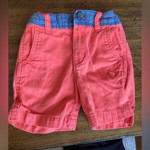 GAP Coral and Blue Toddler Shorts